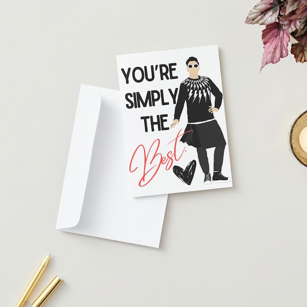 Simply The Best David Rose Schitts Creek Card | Funny Card | Printable Digital Download Card| Valentine's | Dan Levy| Anniversary| Birthday