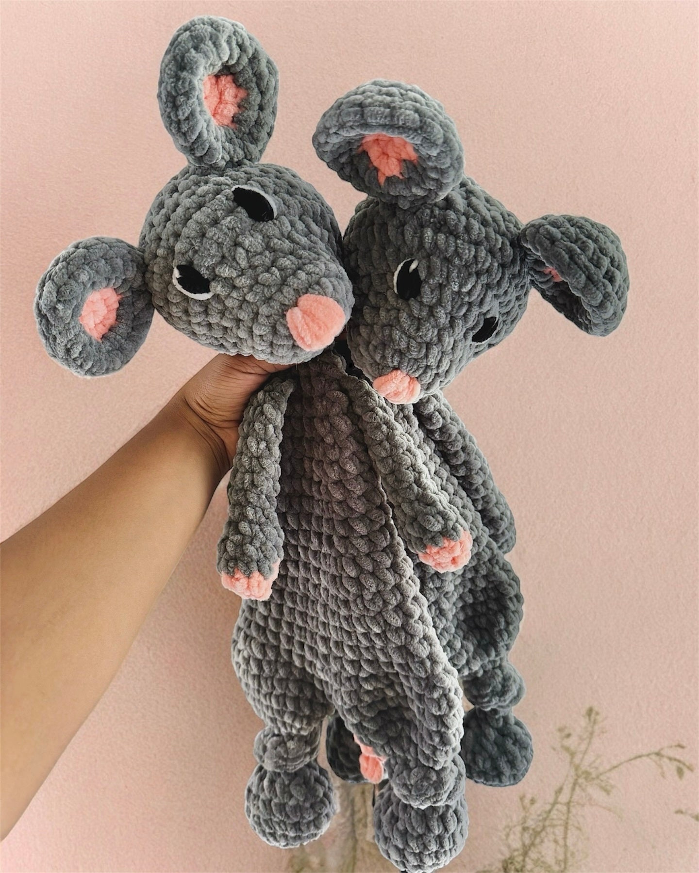 Crochet Remy Remy the Mouse Knotted Lovey - Crochet PATTERN - Etsy