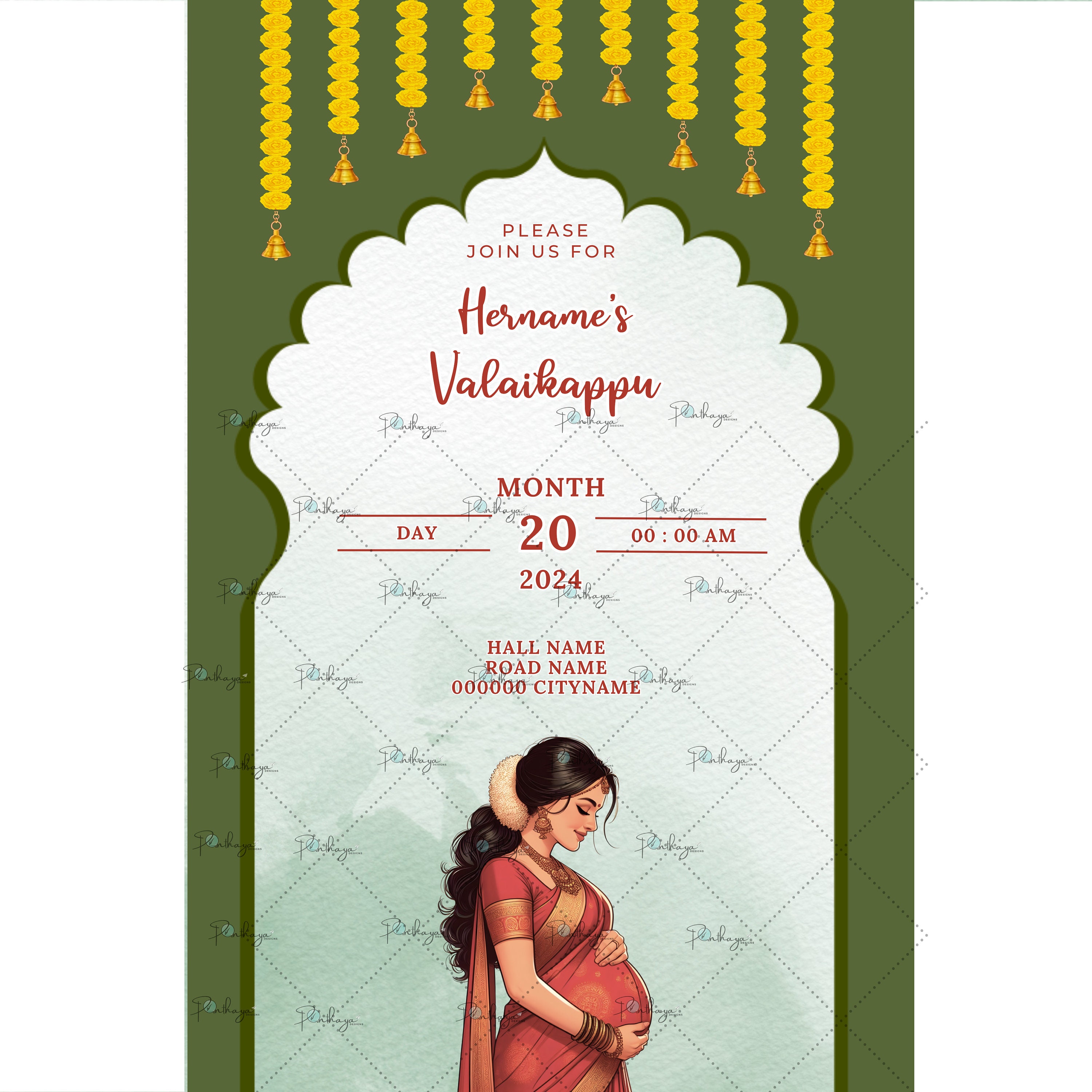 Tamil baby shower invitation video indian babyshower etsy