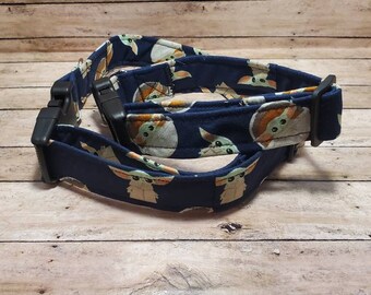 Baby Yoda /Group Mandalorian Large Dog Collar