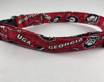 Georgia Bulldogs Large Dog Collar