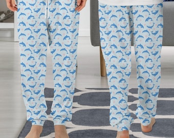 Dolphin Pajama Pants, Dolphin Pajama, Dolphin Gift, Funny Pajama PP64