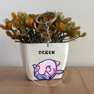Blobfish Keychain, Custom Acrylic Blobfish Keychain, Blobfish Gift, gift for Her, Gift for Him, Christmas Gift, Blobfish lover GK65