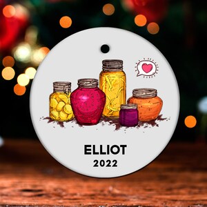 Jam Christmas Ornament, Personalized Jam Ornament, Jam Gift, Jam Christmas Tree Decor, Jam Decoration, Jam Present GO341