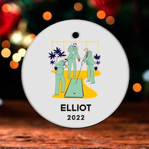 Mini Golf Christmas Ornament, Personalized Mini Golf Ornament, Mini Golf Gift, Mini Golf Christmas Tree Decor GO517