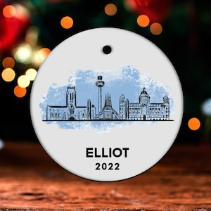 Liverpool Christmas Ornament, Personalized Liverpool Ornament, Liverpool Gift, Liverpool Christmas Tree Decor, Liverpool Decoration GO253