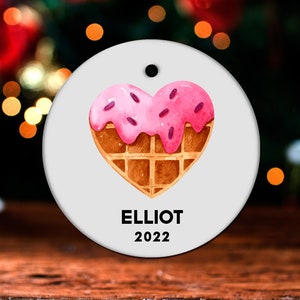 Stroopwafel Christmas Ornament, Personalized Stroopwafel Ornament, Stroopwafel Gift, Stroopwafel Christmas Tree Decor, Decoration GO25