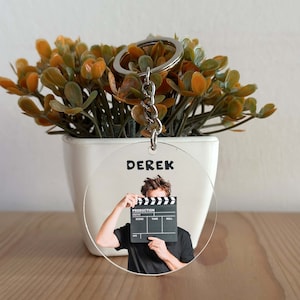 Custom Acrylic Film Director Keychain, Film Director Keychain, Film Director Gift, Film Director lover, Christmas Gift, Cinema School GK252