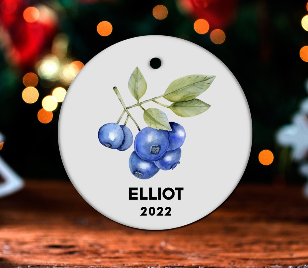 Blueberry Christmas Ornament 