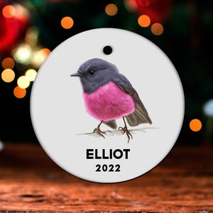 Robin Christmas Ornament, Personalized Robin Ornament, Robin Gift, Robin Christmas Tree Decor, Robin Decoration, Robin Present GO167