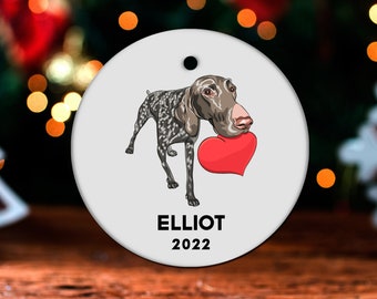 Pointer Christmas Ornament, Personalized Pointer Ornament, Pointer Gift, Pointer Christmas Tree Decor, Pointer Decoration, Present GO392