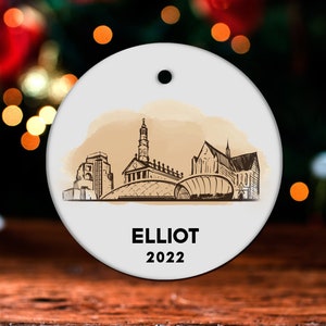 Glasgow Christmas Ornament, Personalized Glasgow Ornament, Glasgow Gift, Glasgow Christmas Tree Decor, Glasgow Decoration, Present GO504