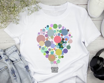 Air Balloon T-Shirt, Unique Design Travel TShirt