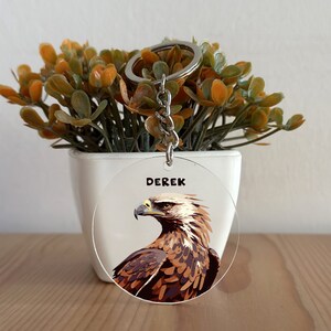 Custom Acrylic Falcon Keychain, Falcon Keychain, Falcon Gift, Personalized gift for Her, Gift for Him, Falcon lover, Christmas Gift GK243