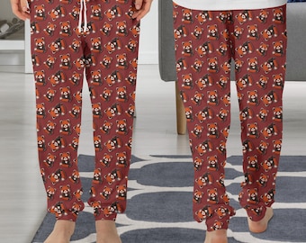 Red Panda Pajama Pants, Red Panda Pajama, Red Panda Gift, Funny Pajama PP53