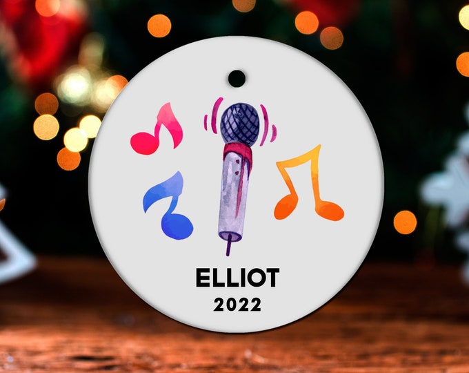 Karaoke Christmas Ornament, Personalized Karaoke Ornament, Karaoke Gift, Karaoke Christmas Tree Decor, Karaoke Decoration, Present GO112