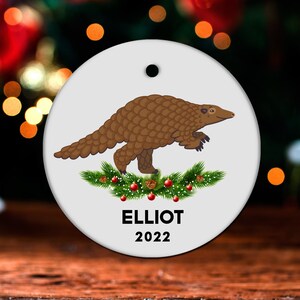 Pangolin Christmas Ornament, Personalized Pangolin Ornament, Pangolin Gift, Pangolin Christmas Tree Decor, Pangolin Decoration Present GO570