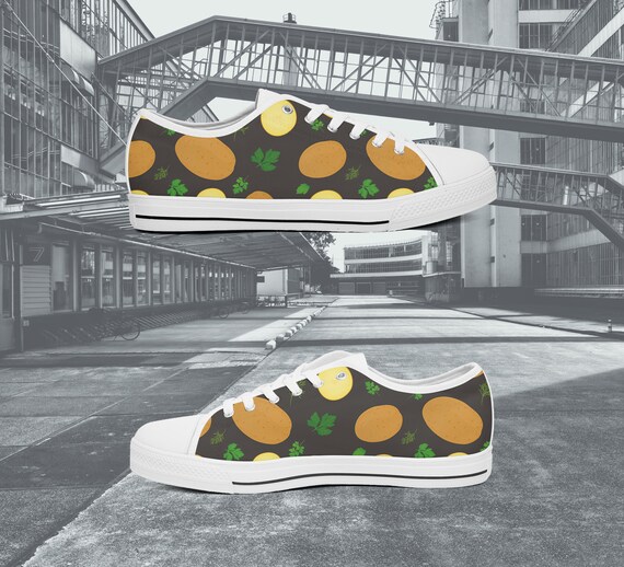 Potato Canvas Shoes Potato Gift Low Top Canvas Shoe Potato Themed Potato Footwear Potato Design Potato Print Christmas Gift LCS85 Etsy UK