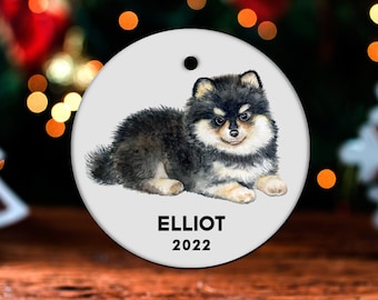 Pomeranian Christmas Ornament, Personalized Pomeranian Ornament, Pomeranian Gift Pomeranian Christmas Tree Decor Pomeranian Decoration GO259