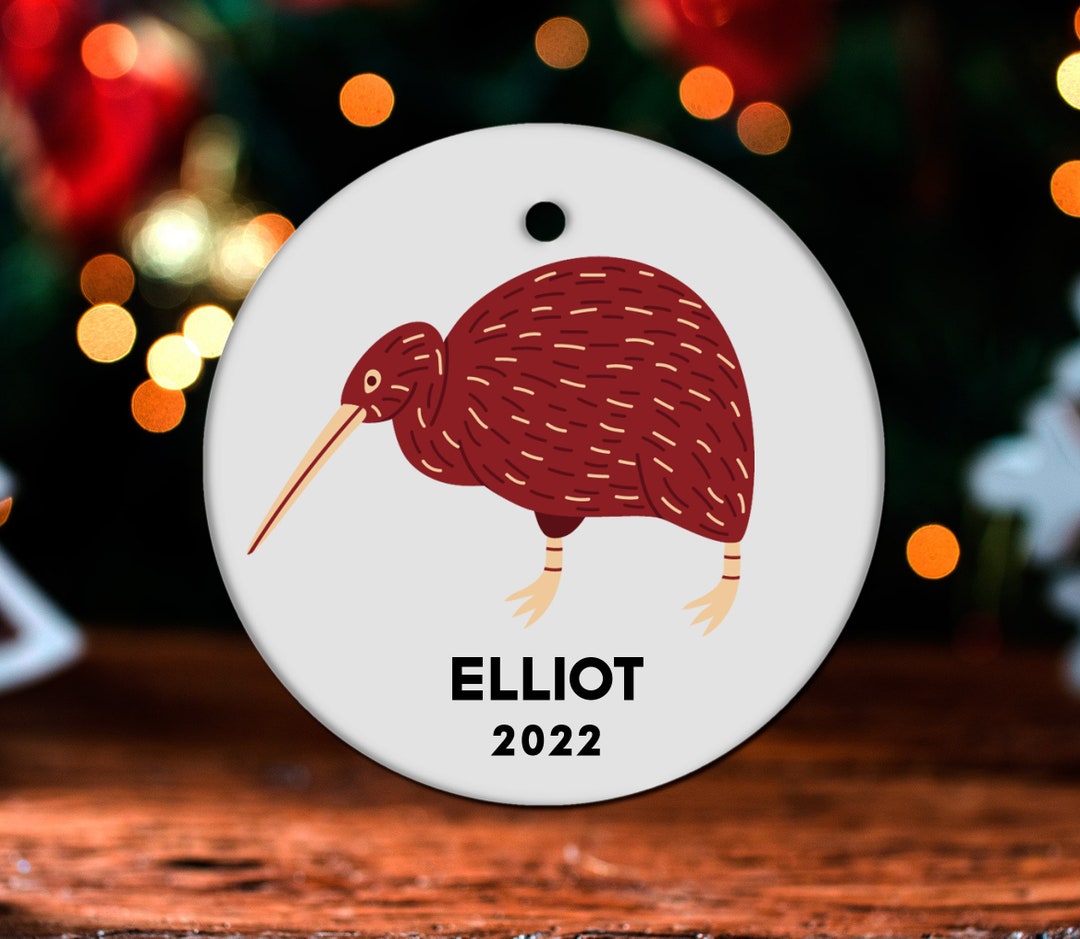 Kiwi Christmas Ornament Personalized Kiwi Ornament Kiwi - Etsy UK