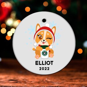 Shiba Inu Christmas Ornament, Personalized Shiba Inu Ornament, Shiba Inu Gift, Shiba Inu Christmas Tree Decor, Shiba Inu Decoration GO6