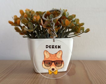Llavero Fox, Regalo Fox, Regalo Chritstmas, Regalo de Cumpleaños, Llavero Fox, Fox Themed GK269