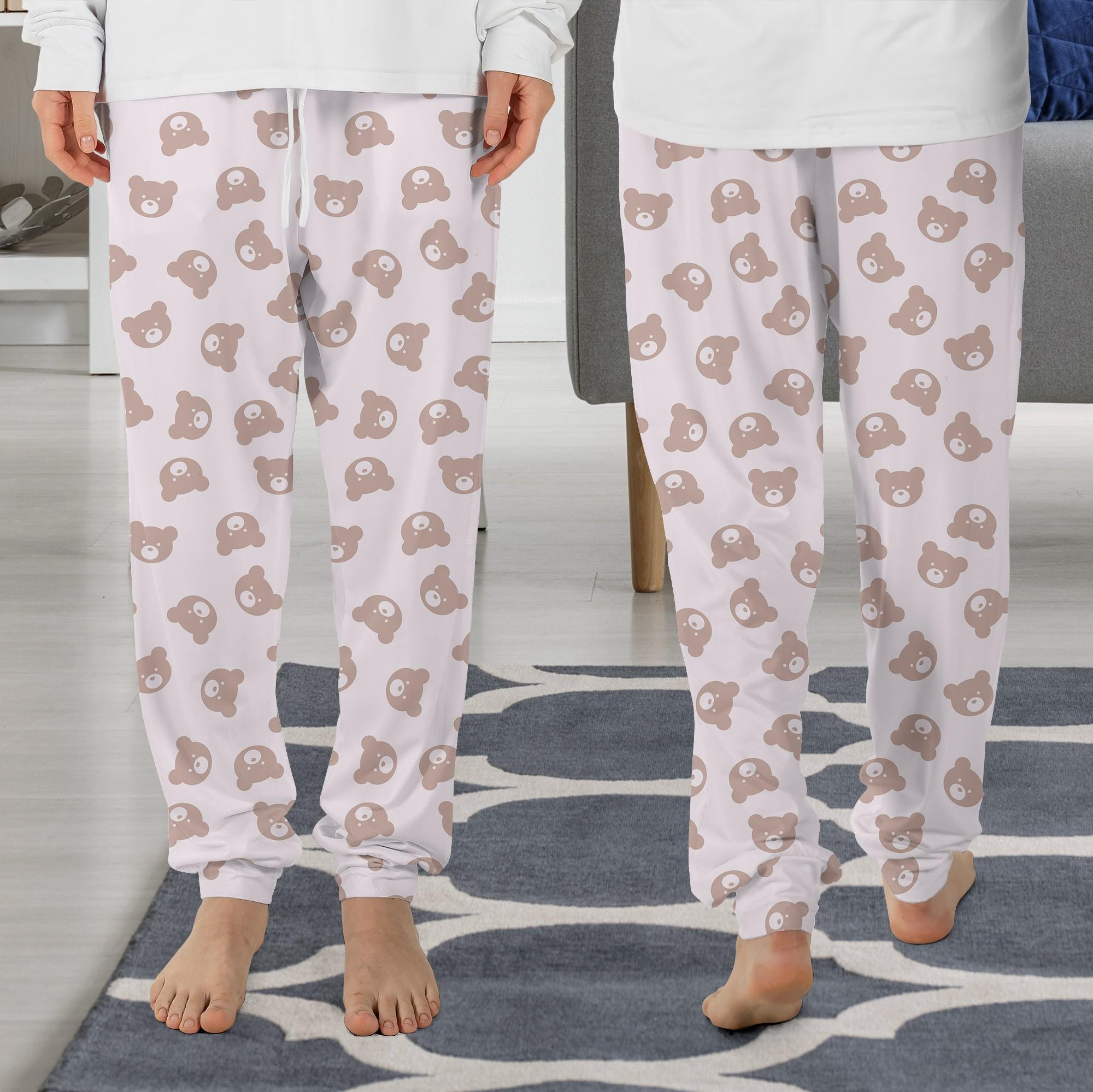 Teddy bear fleece pyjama bottoms hotsell