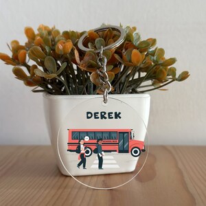 Bus Driver Keychain, Custom Acrylic Bus Driver Keychain, Bus Driver Gift, Personalized gift for Her, Gift for Him, Christmas Gift GK102