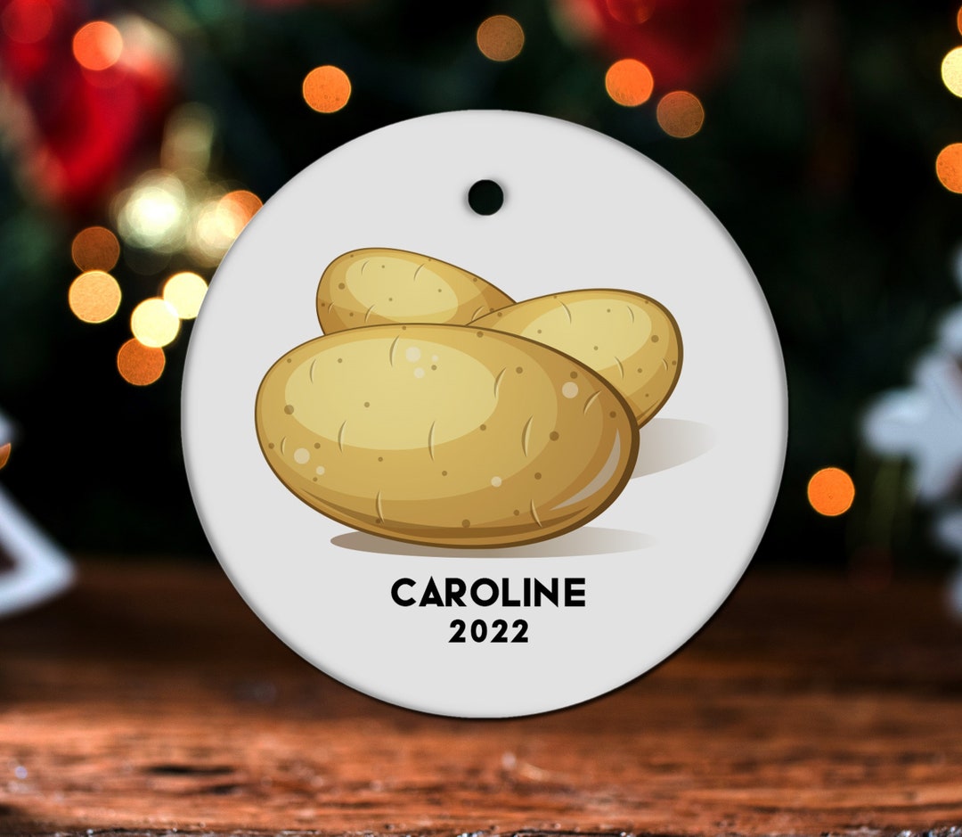 Potato Christmas Ornament, Personalized Potato Ornament, Potato Gift, Potato Christmas Tree