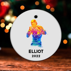 Martial Arts Christmas Ornament, Personalized Martial Arts Ornament, Martial Arts Gift, Martial Arts Christmas Tree Decor GO468