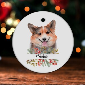Welsh Corgi Ornament, Welsh Corgi Christmas Tree Decor, Welsh Corgi Owner Gift, Dog Lover Gift, Dog Christmas Decoration GG11