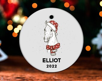 Horse Christmas Ornament, Personalized Horse Ornament, Horse Gift, Horse Christmas Tree Decor, Horse Decoration, Horse Present GO506