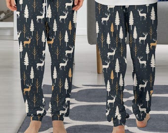 Deer Pajama Pants, Deer Pajama, Deer Gift, Funny Pajama PP57