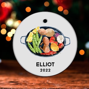 Grilling Christmas Ornament, Personalized Grilling Ornament, Grilling Gift, Grilling Christmas Tree Decor, Grilling Decoration Present GO500