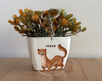 Aangepaste acryl fret sleutelhanger, fret sleutelhanger, fret cadeau, gepersonaliseerd cadeau voor haar, cadeau voor hem, fret minnaar, kerstcadeau GK249
