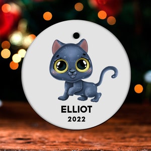 Panther Christmas Ornament, Personalized Panther Ornament, Panther Gift, Panther Christmas Tree Decor, Panther Decoration, Present GO278