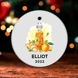 Kombucha Christmas Ornament, Personalized Kombucha Ornament, Kombucha Gift, Kombucha Christmas Tree Decor, Kombucha Decoration Present GO324