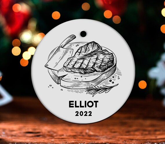 Steak christmas ornament Clearance