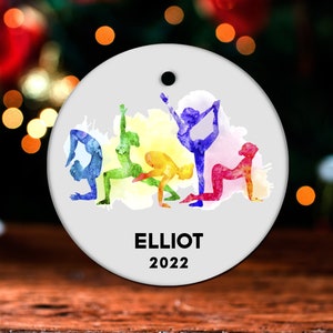 Exercise Christmas Ornament, Personalized Exercise Ornament, Exercise Gift, Exercise Christmas Tree Decor, Exercise Decoration GO590