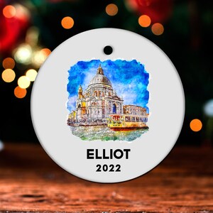 Venezia Christmas Ornament, Personalized Venezia Ornament, Venezia Gift, Venezia Christmas Tree Decor, Venezia Decoration, Present GO37