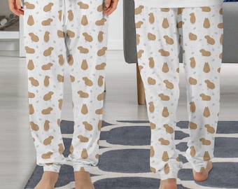 Capybara Pajama Pants, Capybara Pajama, Capybara Gift, Funny Pajama PP56