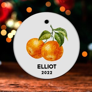 Mandarin Christmas Ornament, Personalized Mandarin Ornament, Mandarin Gift, Mandarin Christmas Tree Decor, Mandarin Decoration Present GO600