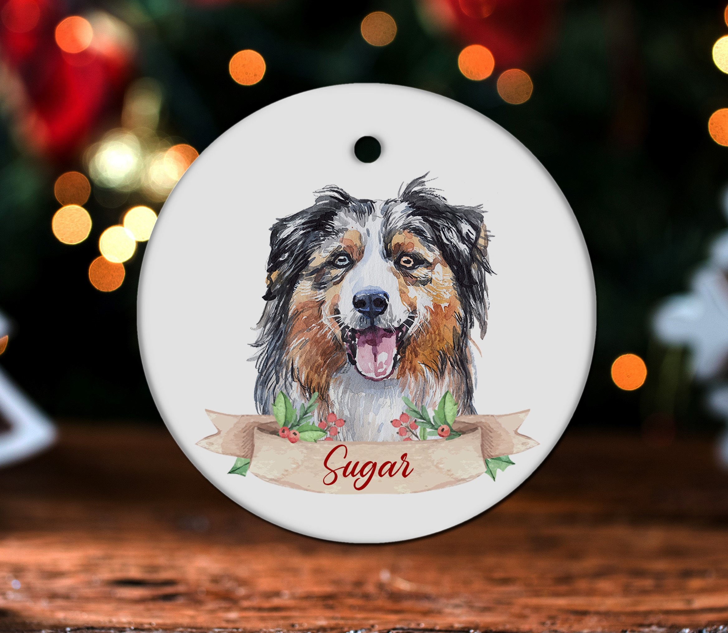 Australian shepherd sale ornaments