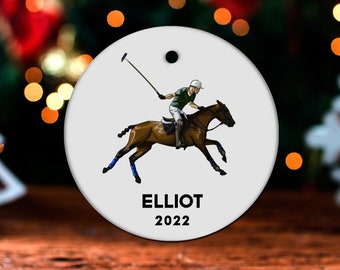 Polo Christmas Ornament, Personalized Polo Ornament, Polo Gift, Polo Christmas Tree Decor, Polo Decoration, Polo Present GO653