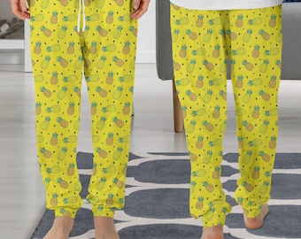 Pineapple Pajama Pants, Pineapple Pajama, Pineapple Gift, Funny Pajama PP59