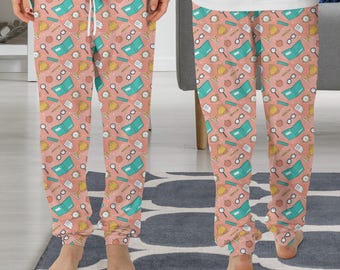 Teacher Pajama Pants, Teacher Pajama, Teacher Gift, Funny Pajama PP79