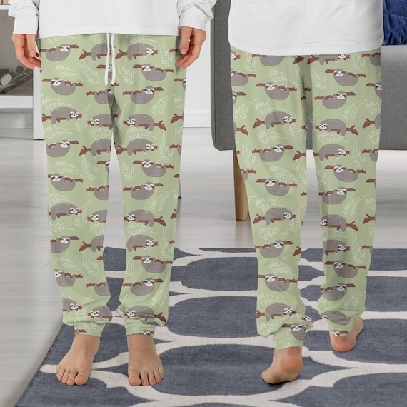 Sloth Pajama Pants Sloth Pajama Sloth Gift Funny Pajama PP33 Etsy Australia