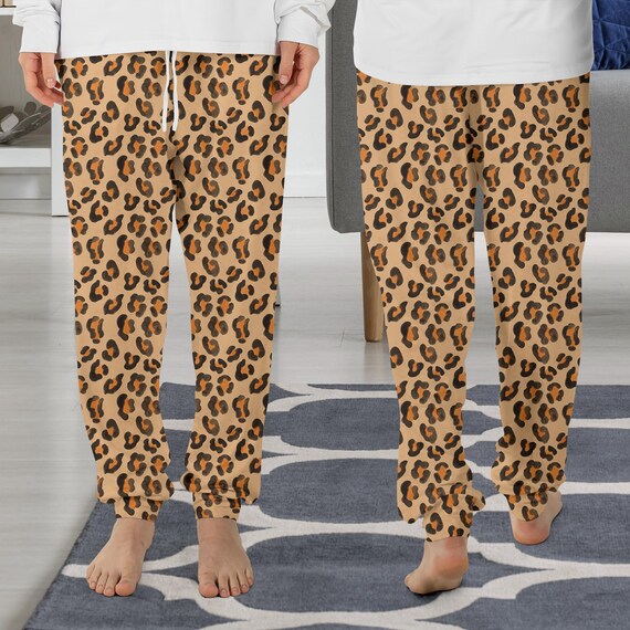 Pantaloni pigiama leopardo, pigiama leopardo, regalo leopardo