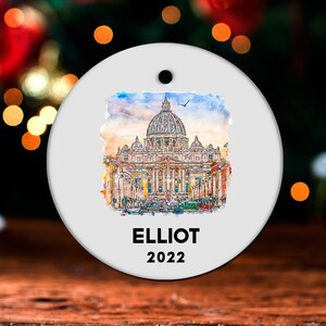 Rome Christmas Ornament, Personalized Rome Ornament, Rome Gift, Rome Christmas Tree Decor, Rome Decoration, Rome Present GO216