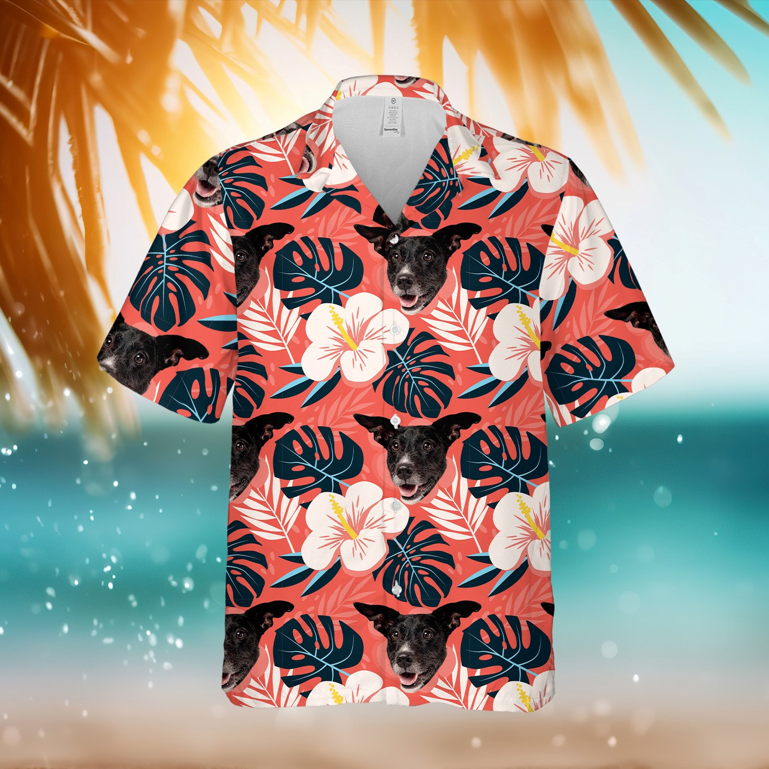 Pesonalized Face Hawaiian Shirt, Cat Hawaiian Shirt, Dog